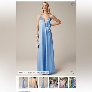 Anna October x Jcrew halter slip dress